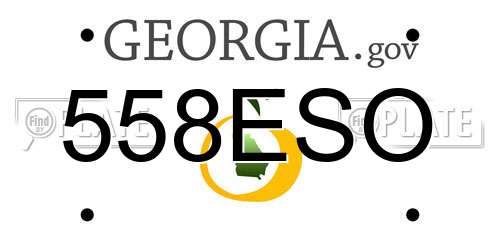 558ESO Georgia License Plate
