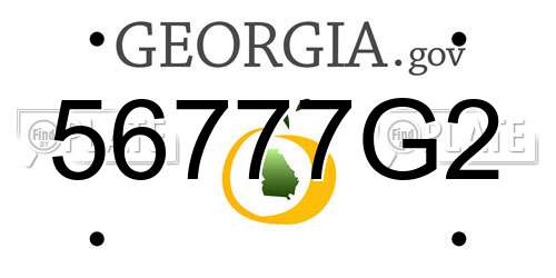 56777G2 Georgia License Plate