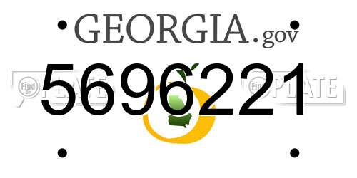 5696221 Georgia License Plate