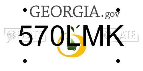 570LMK Georgia License Plate