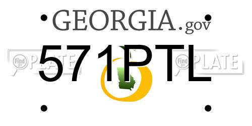 571PTL Georgia License Plate