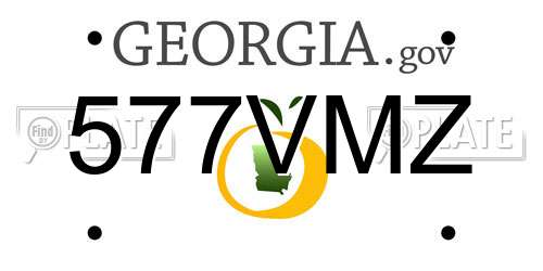 577VMZ Georgia License Plate