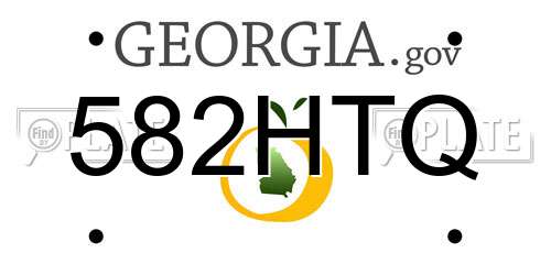 582HTQ Georgia License Plate