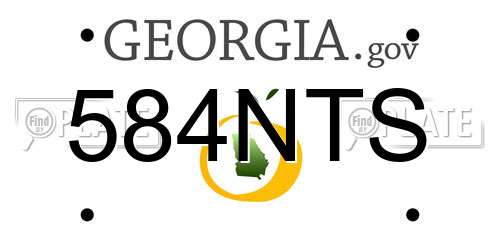 584NTS Georgia License Plate