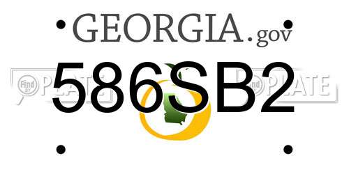 586SB2 Georgia License Plate