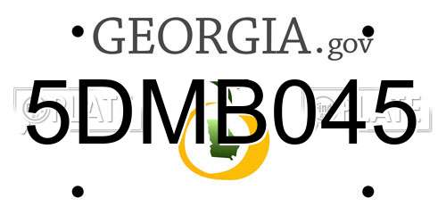 5DMB045 Georgia License Plate