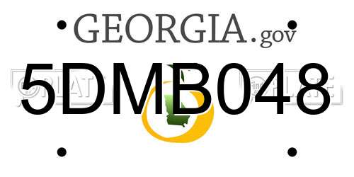 5DMB048 Georgia License Plate