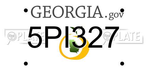 5PI327 Georgia License Plate
