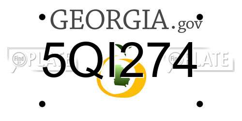 5QI274 Georgia License Plate