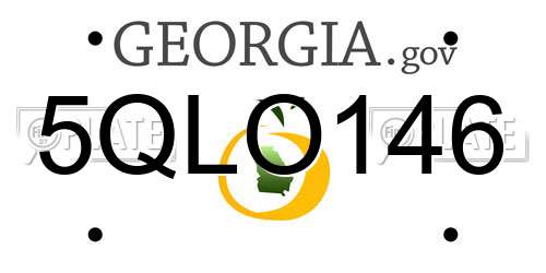 5QLO146 Georgia License Plate