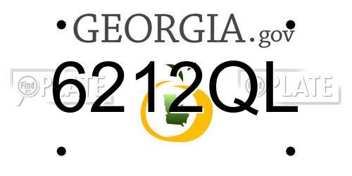 6212QL Georgia License Plate