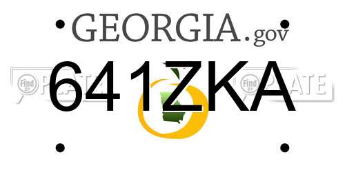 641ZKA Georgia License Plate