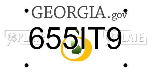 655IT9 Georgia License Plate