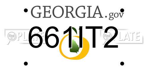 661IT2 Georgia License Plate