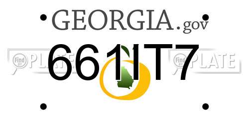 661IT7 Georgia License Plate