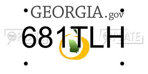 681TLH Georgia License Plate