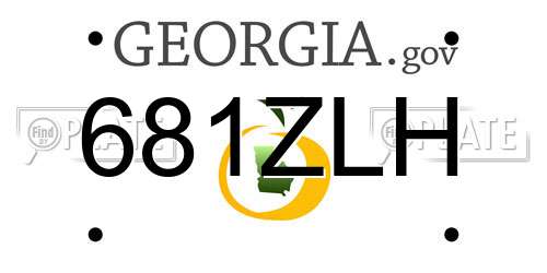 681ZLH Georgia License Plate