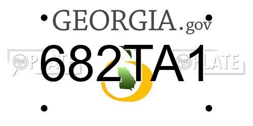 682TA1 Georgia License Plate