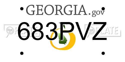 683PVZ Georgia License Plate