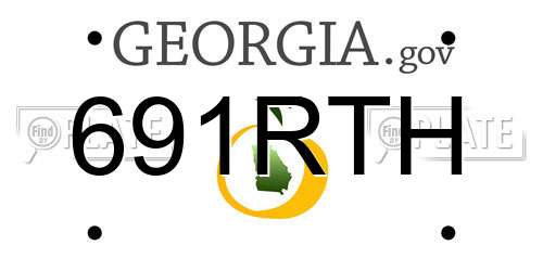 691RTH Georgia License Plate