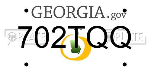702TQQ Georgia License Plate