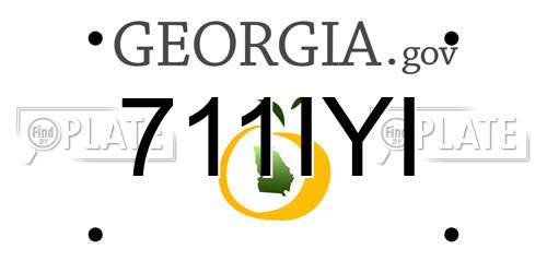 711IYI Georgia License Plate