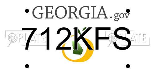 712KFS Georgia License Plate