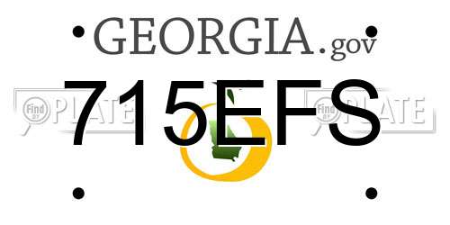715EFS Georgia License Plate
