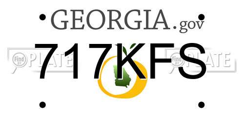 717KFS Georgia License Plate