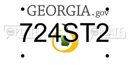 724ST2 Georgia License Plate