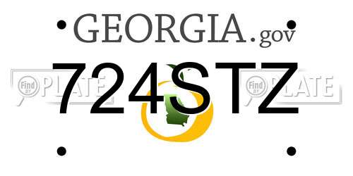 724STZ Georgia License Plate