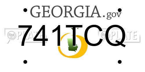 741TCQ Georgia License Plate