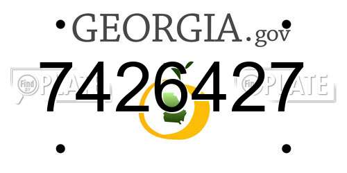 7426427 Georgia License Plate