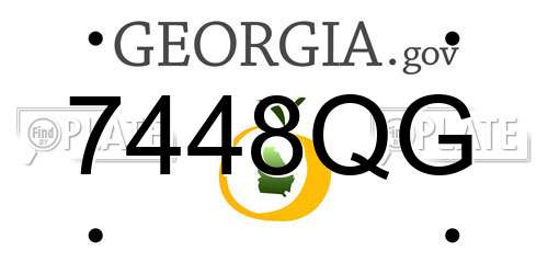 7448QG Georgia License Plate