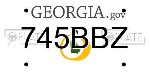 745BBZ Georgia License Plate