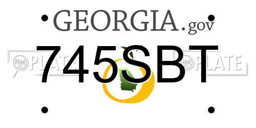 745SBT Georgia License Plate