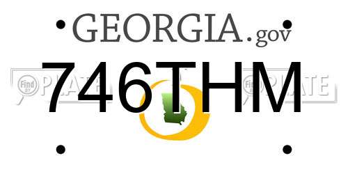 746THM Georgia License Plate