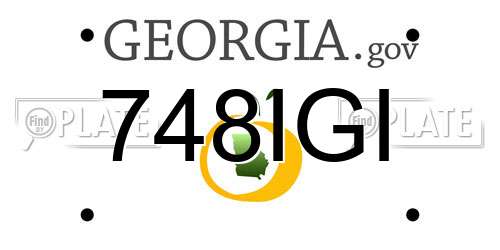 748IGI Georgia License Plate