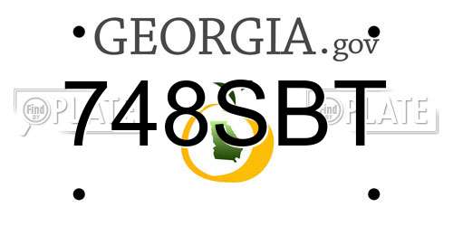 748SBT Georgia License Plate
