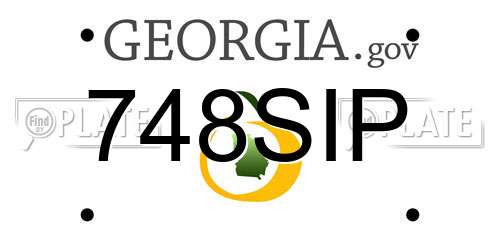 748SIP Georgia License Plate