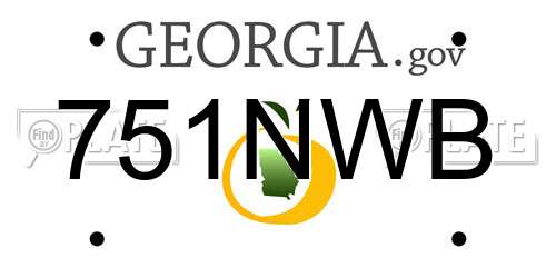 751NWB Georgia License Plate
