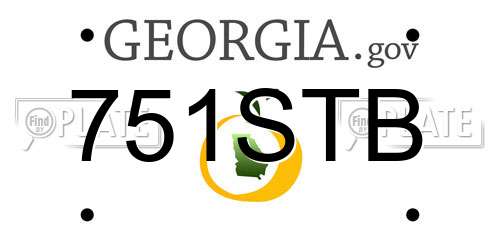 751STB Georgia License Plate