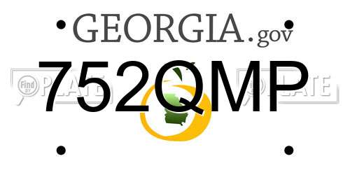 752QMP Georgia License Plate