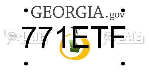 771ETF Georgia License Plate