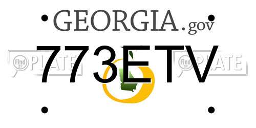 773ETV Georgia License Plate