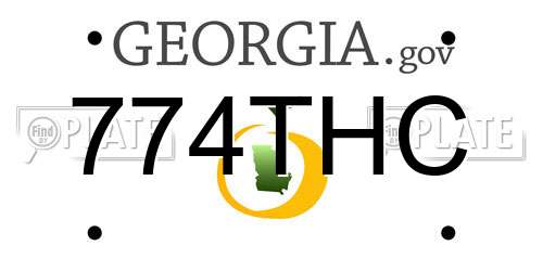774THC Georgia License Plate