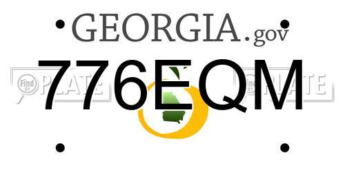 776EQM Georgia License Plate