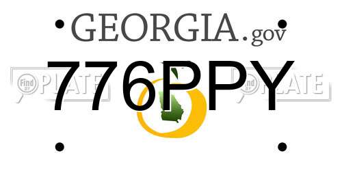 776PPY Georgia License Plate
