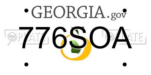776SOA Georgia License Plate