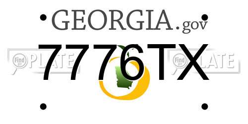 7776TX Georgia License Plate